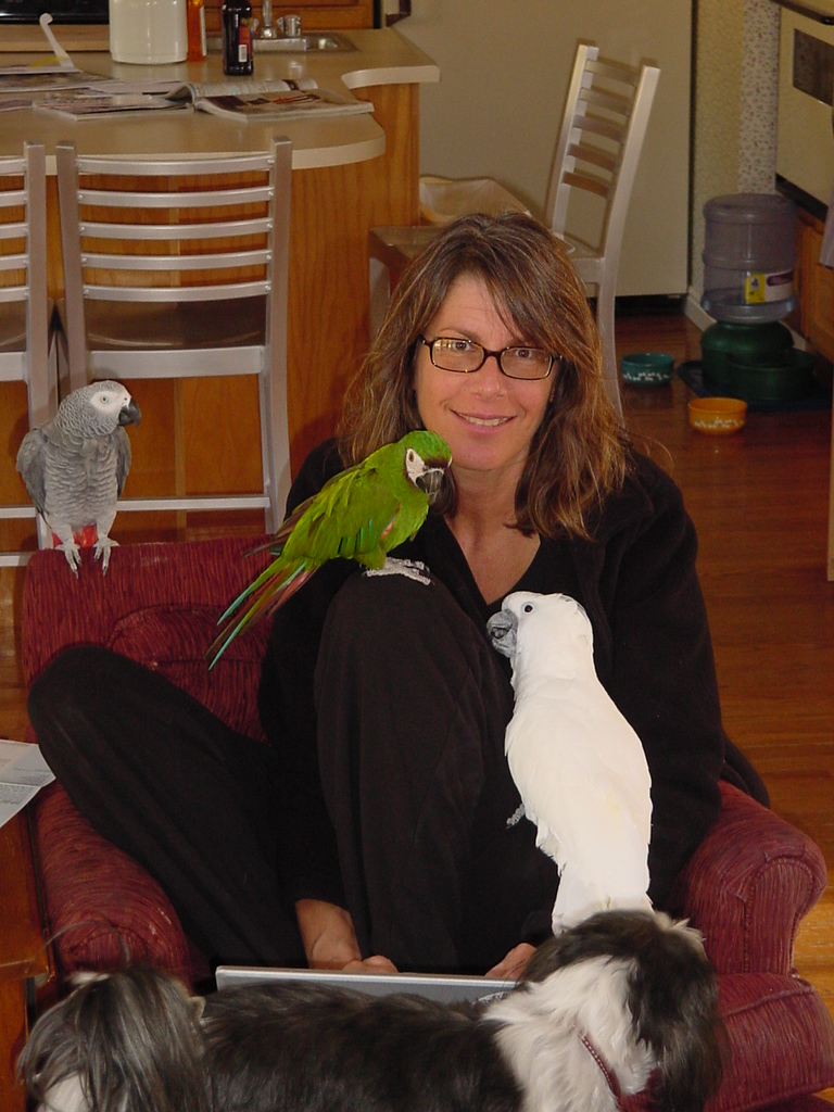 Susan and birds 2